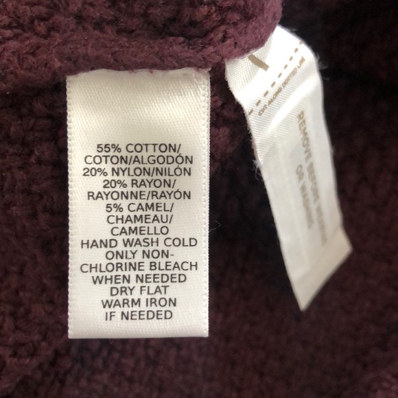LOFT maroon sweater - size M - Picture 3 of 3